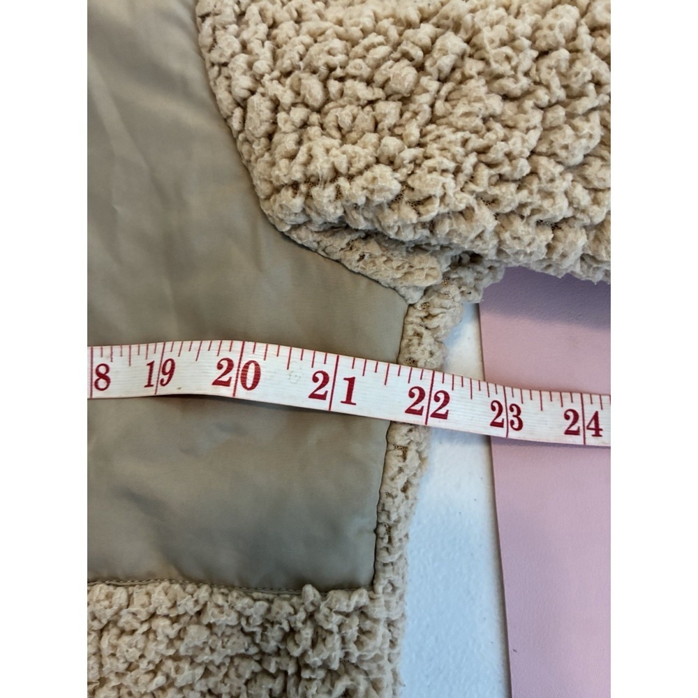 Mnml Khaki Sherpa Fleece Jacket Workwear Utility Jacket Men's SZ M Medium - Picture 7 of 8